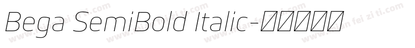 Bega SemiBold Italic字体转换